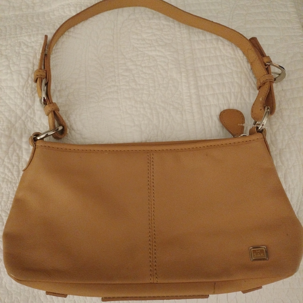 The Sak, tan leather shoulder bag